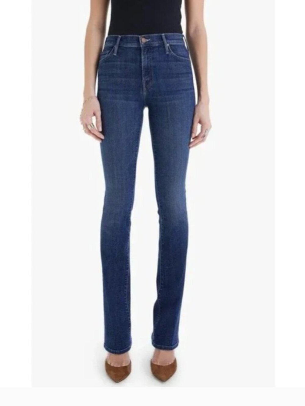Mother the insider heel Women's Dark Blue Jeans 23 flare